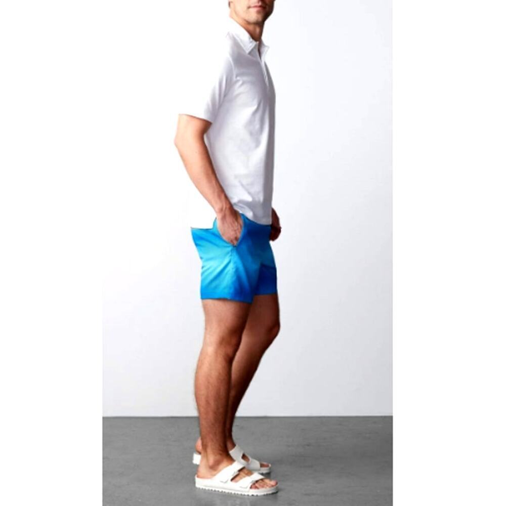 Mack Weldon Waterslide Pulse Stripe Swim Trunk Size L - Picture 10 of 10